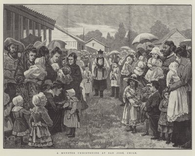A Monster Christening at San Jose, Chile by William Barnes Wollen